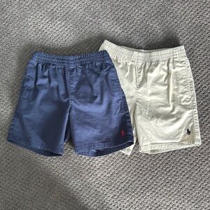 Ralph Lauren Blue and Cream Shorts Duo